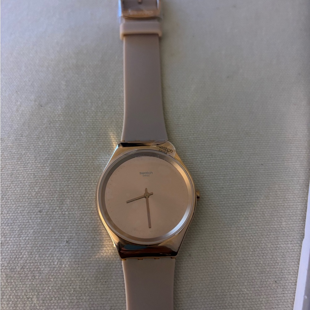 New switch skin beige watch